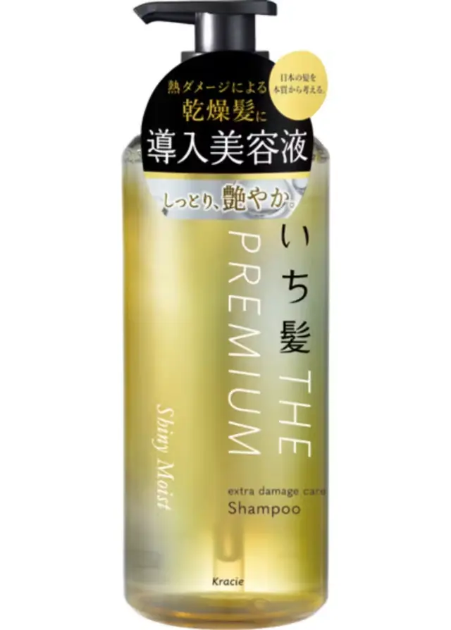いち髪 THE PREMIUM エクストラダメージケアシャンプー（シャイニーモイスト）ポンプ